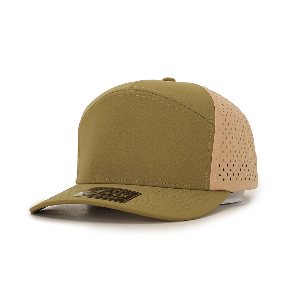 7 Panel - Green / Tan