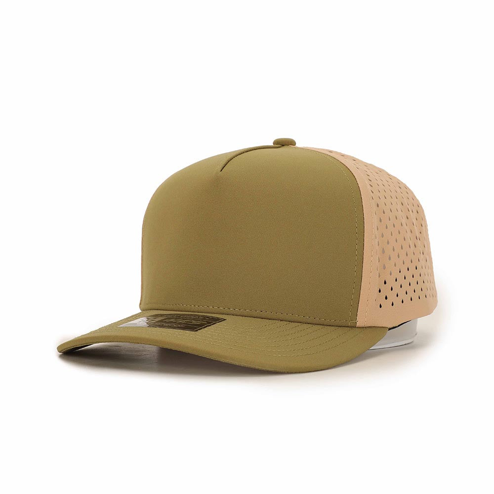 5 Panel - Green / Tan