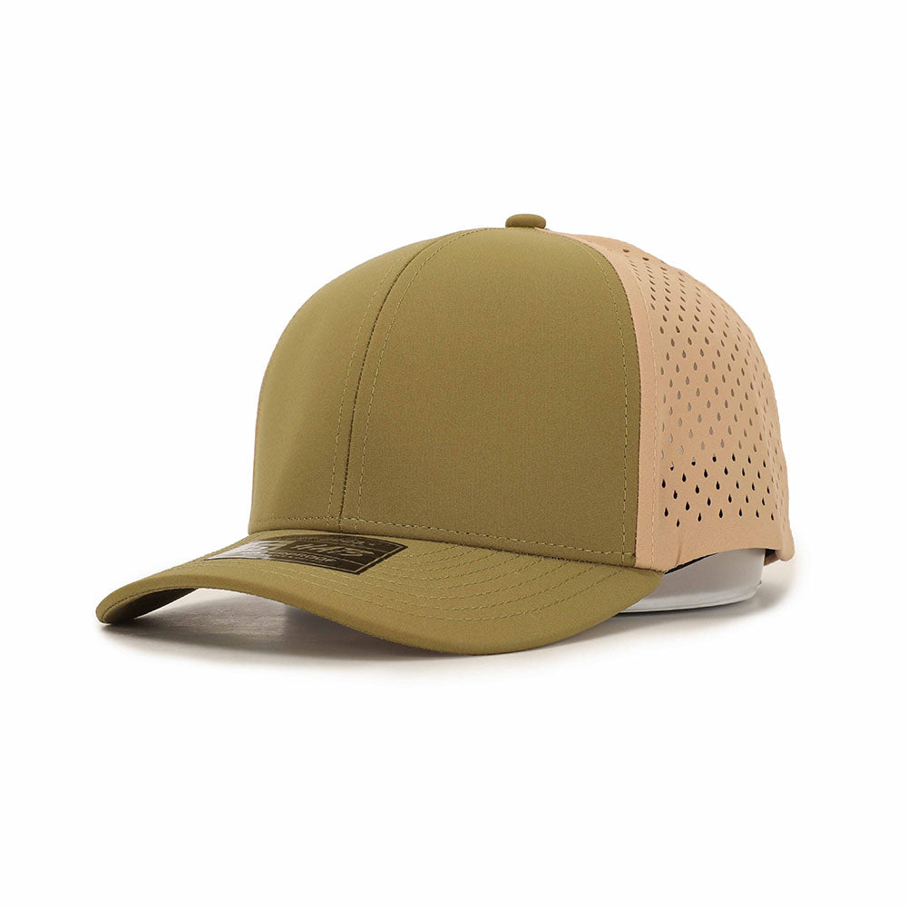 6 Panel - Green / Tan