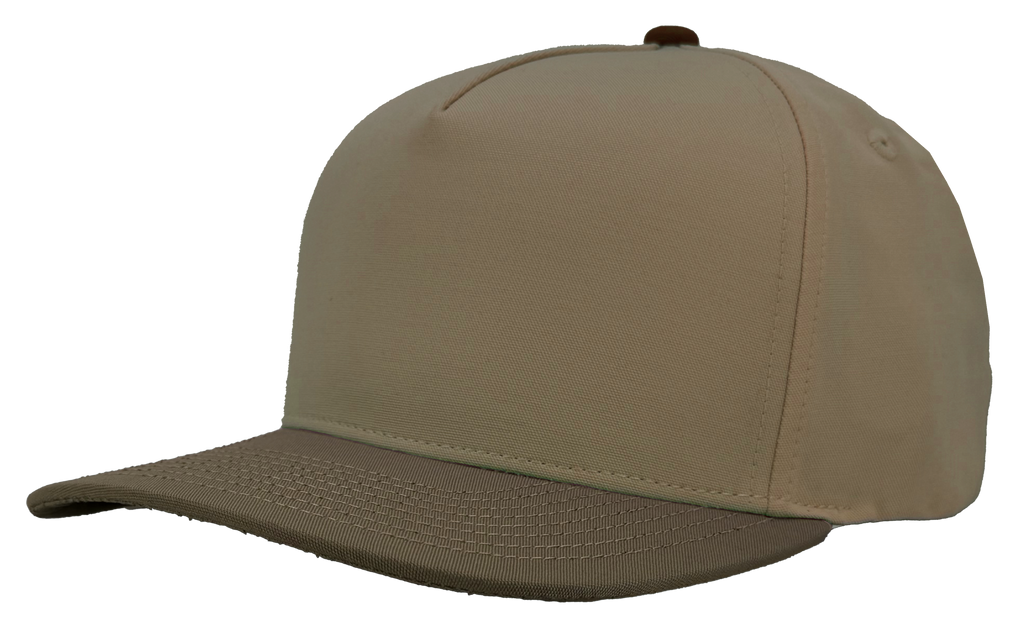 custom performance hat patriot khaki brown slant view