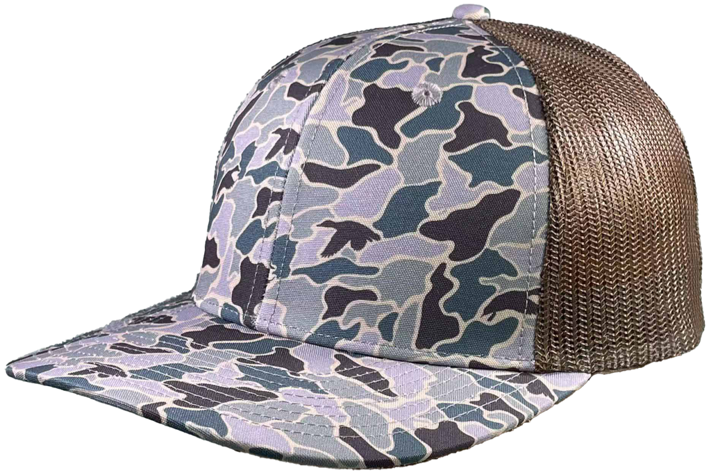 duck old school camo brown mesh warrior richardson 112 equivalent