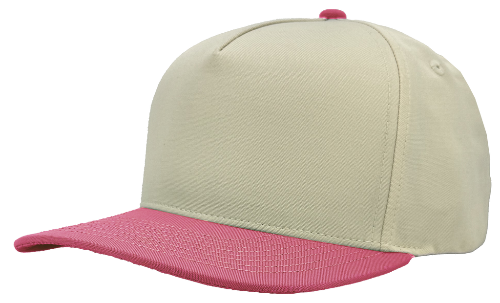 patriot 5 panel vintage hat white pink