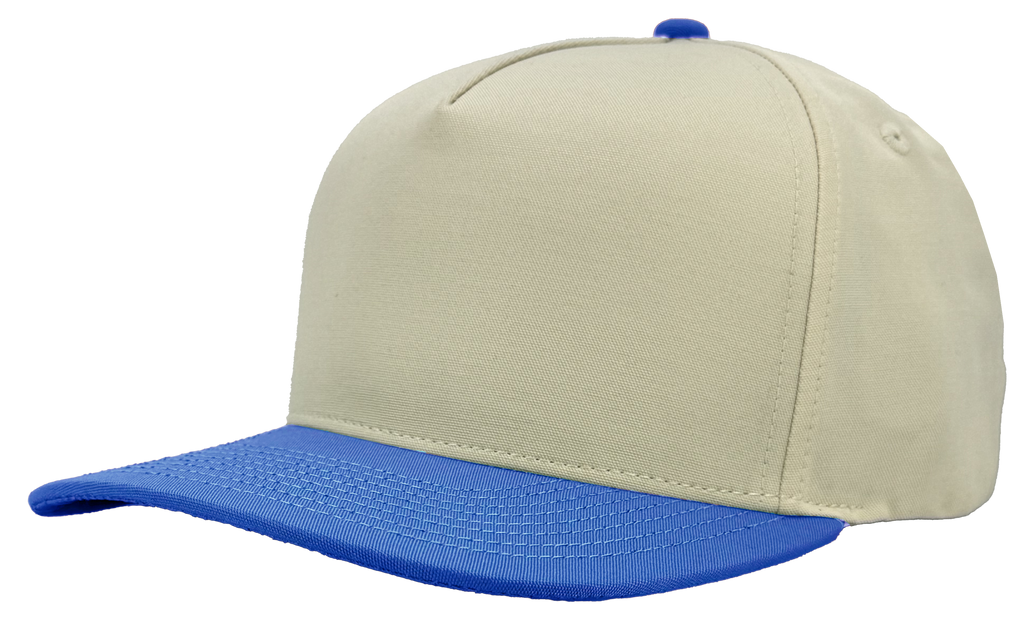 patriot 5 panel vintage hat white royal blue