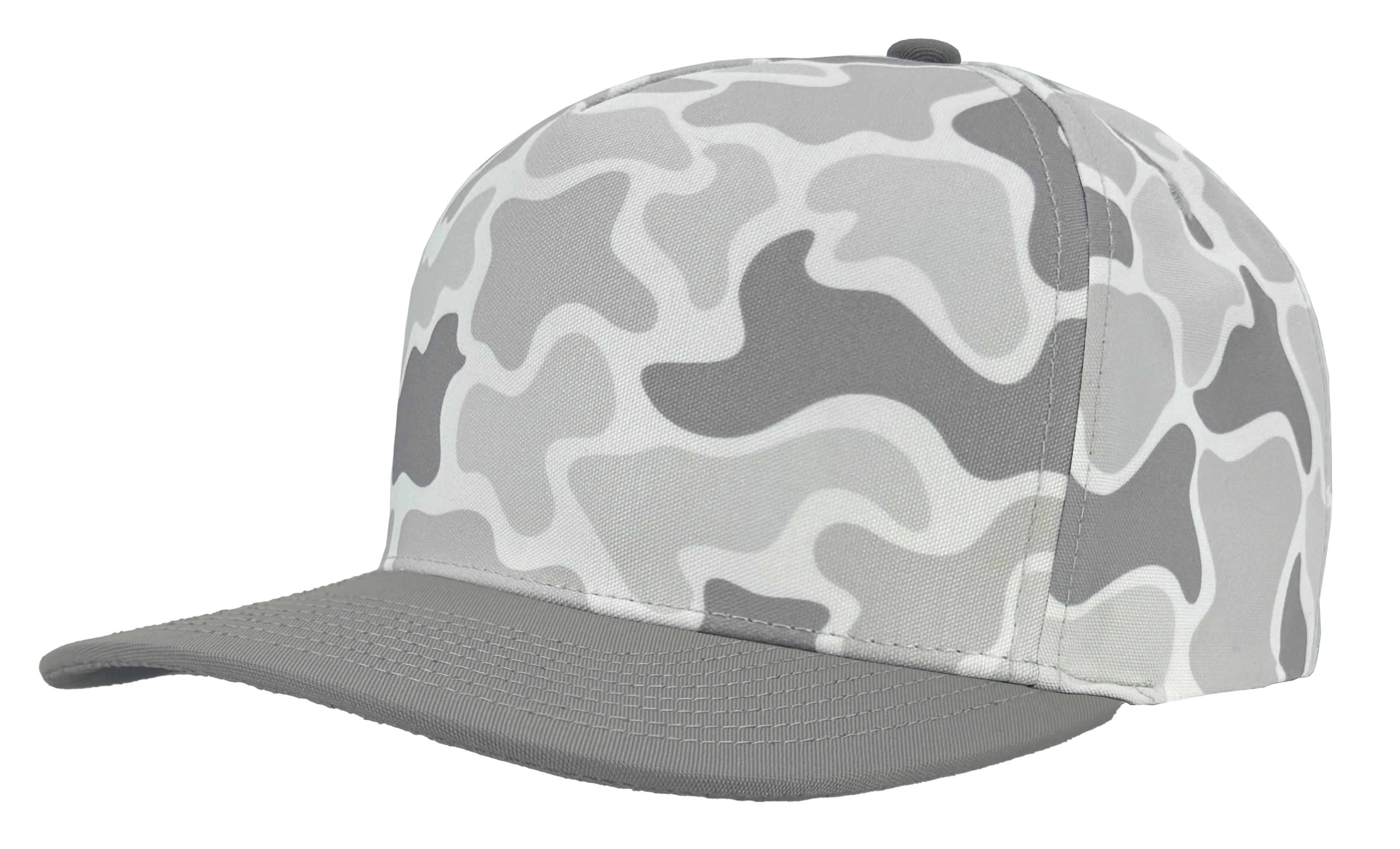 snow old school camo grey bill patriot hat