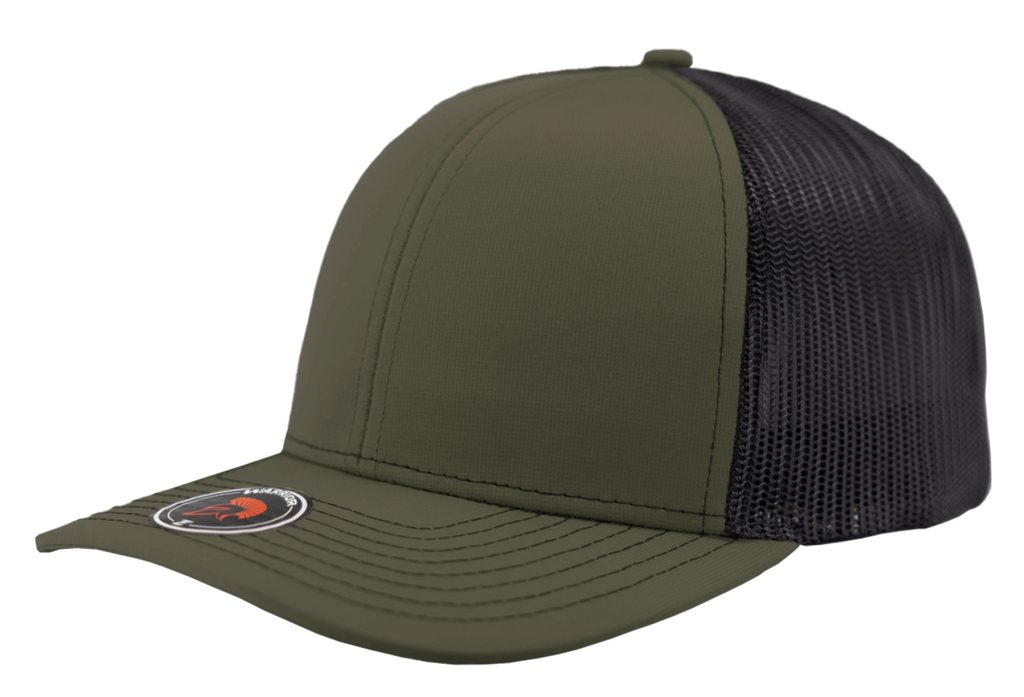 warrior loden black mesh trucker hat richardson 112